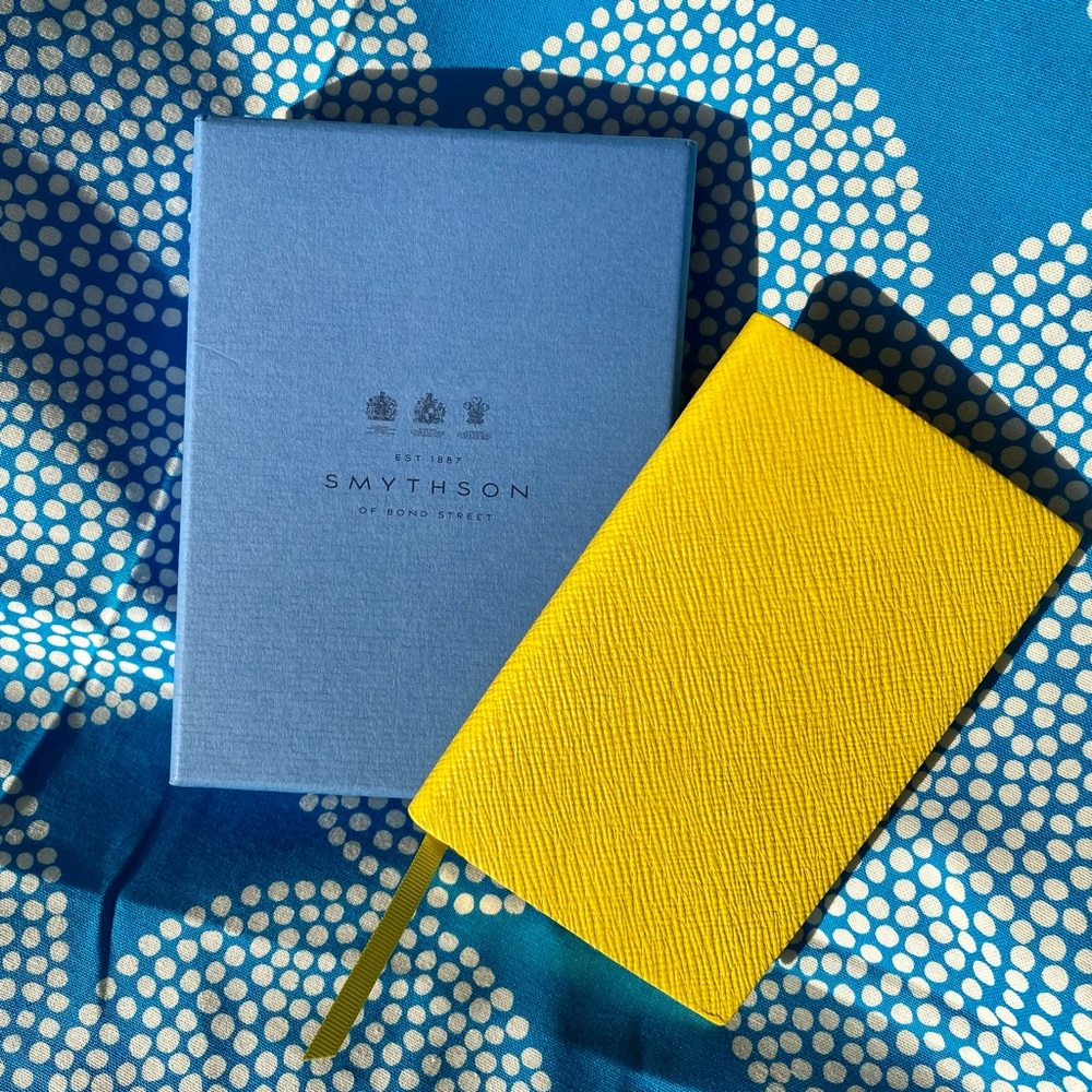 NIB Smythson Panama Notebook in Rare Lemon